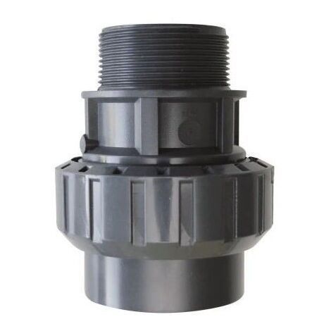Bocchettone in pvc M/F 1-1/2"x50 mm o-ring