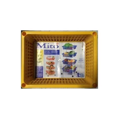 Carrello con ruote "Mito" giallo (1/2)