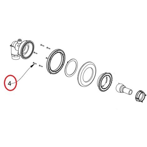 Viti inox autofil. d.3.9x38.1 per flangia NCC