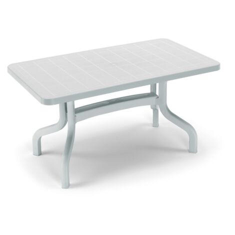 Tavolo Ribalto contract 140x80 cm in resina bianco (1/3)