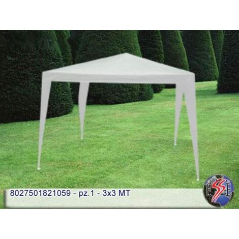 Gazebo 3x3 mt bianco