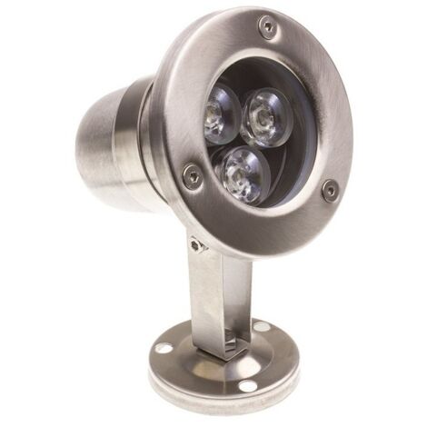 Faretto LED RGB da superficie Inox 12V 3W sommer. (1/2)