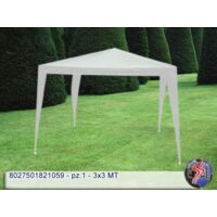 Gazebo 3x3 mt bianco