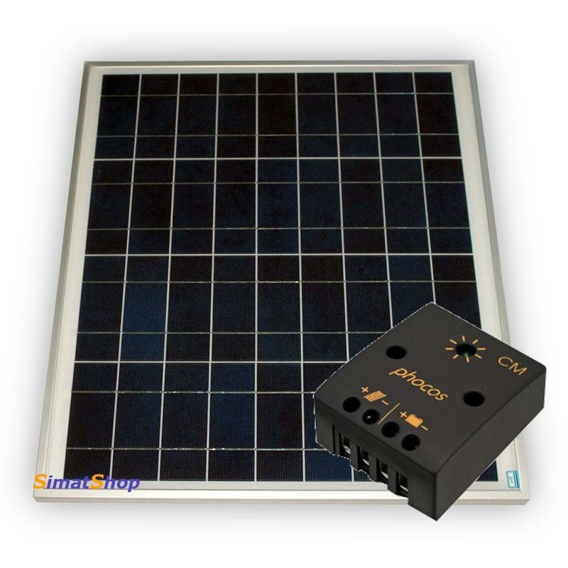 KIT Pannello Solare Fotovoltaico 10W + Regolatore di Carica 4A