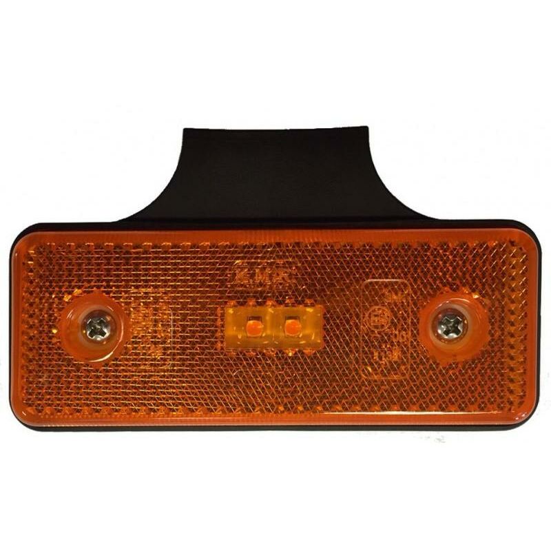6x Arancione Luci LED 12/24V Indicatore Laterale Camion Rimorchio Telaio per