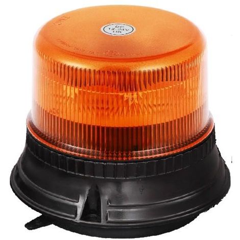 Luce Lampeggiante LED Arancione Basso Auto Camion Trattore 12V 24V Omologato 