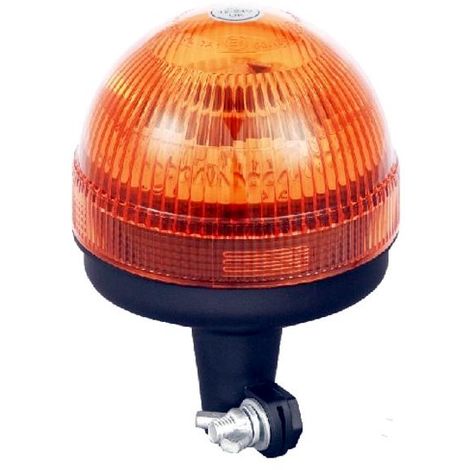 Lampeggiante LED Rotante a Innesto 12V 24V Omologato per Trattore Camion