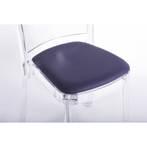 Cuscino ecopelle NABUK per sedia Lucienne Colore cuscino Violetto