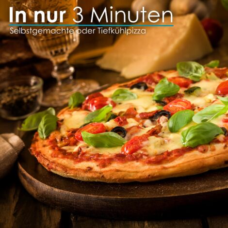 Produktbild von Pizzaofen Elektrisch Mit 32 Cm Pizzastein | 390°C | Pizzabackofen
