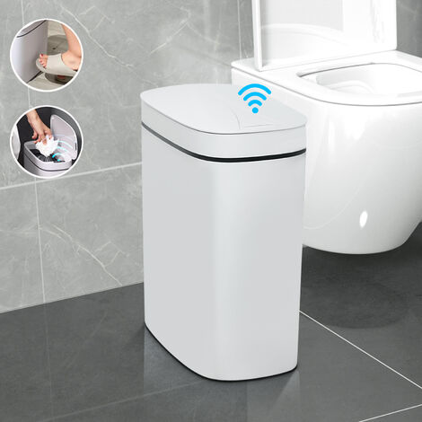 Poubelle intelligente Automatique Imperméable à l'eau Capacité électrique  Déchets Cuisine Salle de bain WC Sens automatique