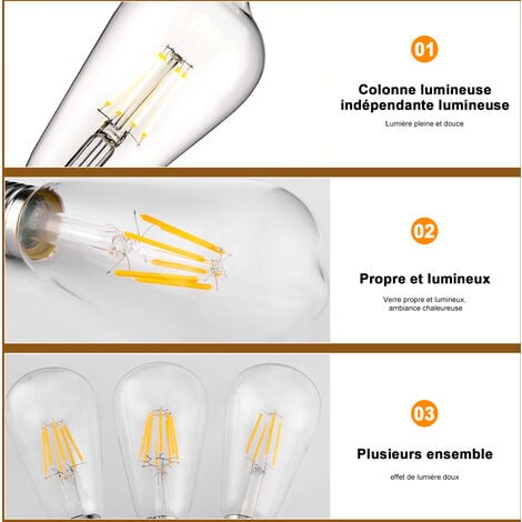 Ampoule Edison E27 décorative à LED : vos ampoules chez Millumine