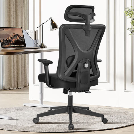 Chaise d'ordinateur portable ergonomique, fauteuil inclinable