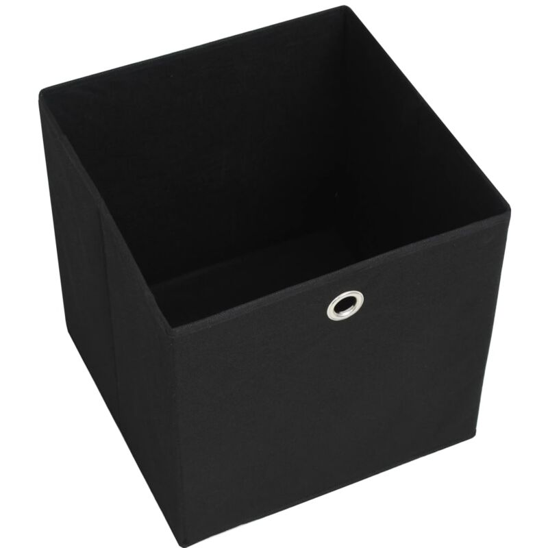Maison Exclusive - Aufbewahrungsboxen 4 Stk. Vliesstoff 28x28x28 cm Schwarz