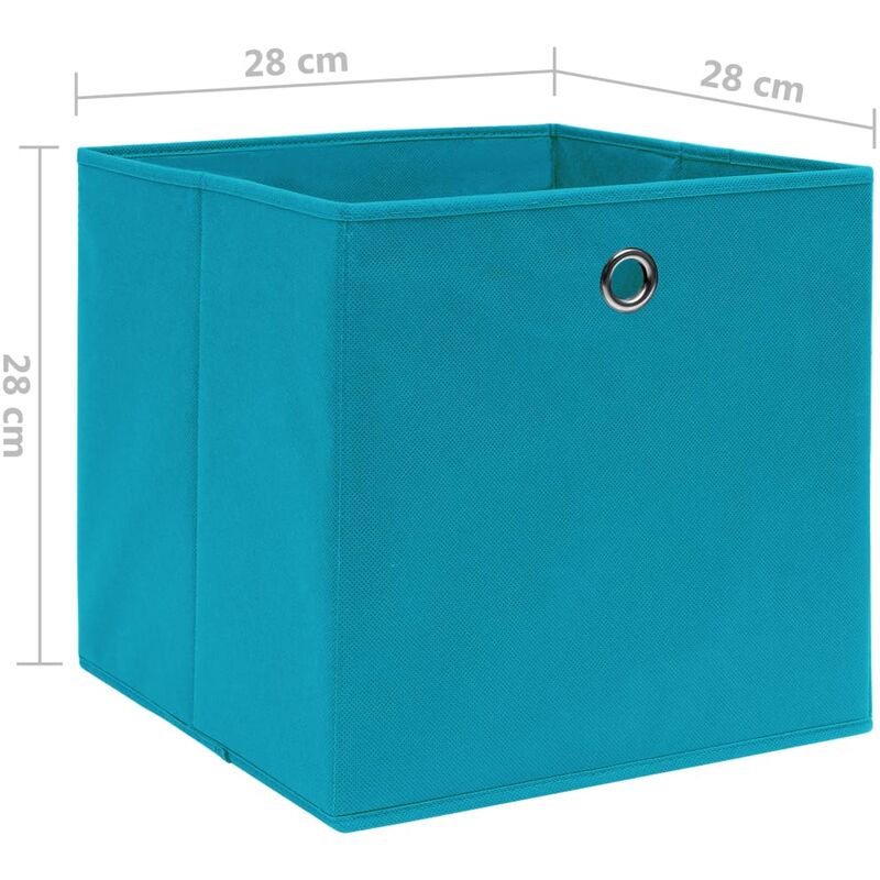 Faltbox 28x28x28 cm ohne Deckel in vielen Farben - mit Metallöse