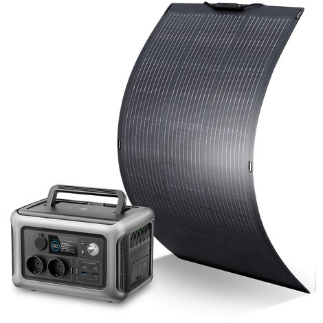 Allpowers – Générateur solaire portable R600 – 600 W avec 2 batteries LiFePO4 299 Wh – Entrée solaire 300 W – Alimentation camping et voyage
