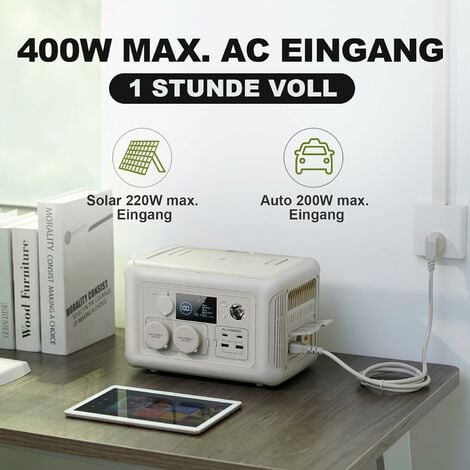 Générateur solaire de centrale électrique Portable avec 2 panneaux solaires flexibles monocristallins 100W pour Camping d'urgence ALLPOWERS R600