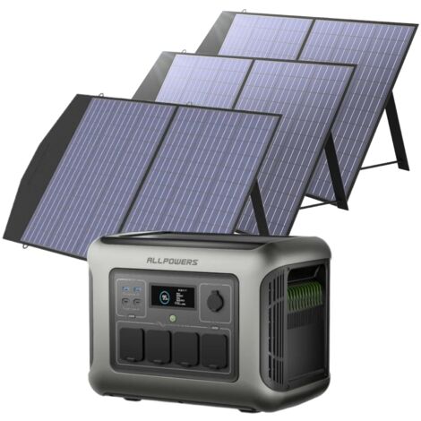 ALLPOWERS Générateur solaire R600,2x 600W pointe 1200W Sortie d