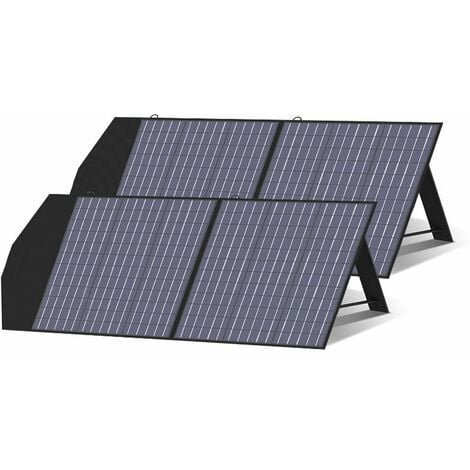 BLUETTI Panneau Solaire PV200(200W) pour Centrales Électriques  EB3A/EB55/EB70/AC60/AC180/AC200MAX, Support Réglable et Portable pour  Camping,balcon