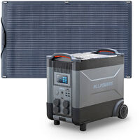 ALLPOWERS Station d'alimentation portable R4000 générateur solaire 3600Wh LiFePO4 batterie CA 4000W, charge rapide,avec panneau solaire monocristallin 100W pour camping, maison pannes de courant