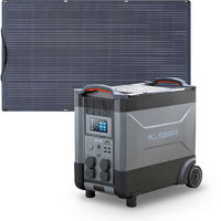 ALLPOWERS Station d'alimentation portable R4000 générateur solaire 3600Wh LiFePO4 batterie CA 4000W, charge rapide,avec panneau solaire monocristallin 200W pour camping, maison pannes de courant