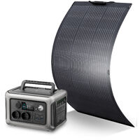 Allpowers – Générateur solaire portable R600 – 600 W avec 2 batteries LiFePO4 299 Wh – Entrée solaire 300 W – Alimentation camping et voyage