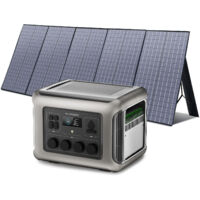 ALLPOWERS R2500 Station électrique portable avec panneaux solaire pliables de 400W IP67 étanche, 2016Wh batterie LFP, générateur solaire avec contrôleur MPPT pour camping-car, balcon, jardin, courant