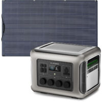 ALLPOWERS R2500 générateur électrique portable avec panneau solaire flexible 200W, IP68 étanche ETFE, 2016Wh batterie LiFePO4, générateur solaire avec contrôleur MPPT, camping-car, balcon, jardin