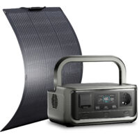 ALLPOWERS VOLIX P300 Solargenerator 256 Wh mit 100W flexibles Solarpanel, 300W AC Ausgänge (600W Spitze), LiFePO4 Tragbare Powerstation mit Solarpanel für Stromausfall, Camping, Wohnmobile, Notfall