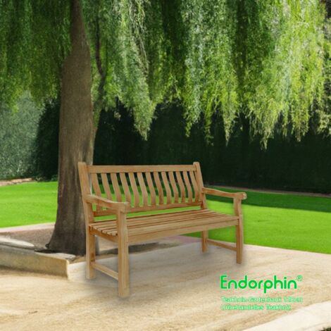 Endorphin Gartenbank Breite 120 cm, Parkbank, Teakholz Bank, nachhaltig