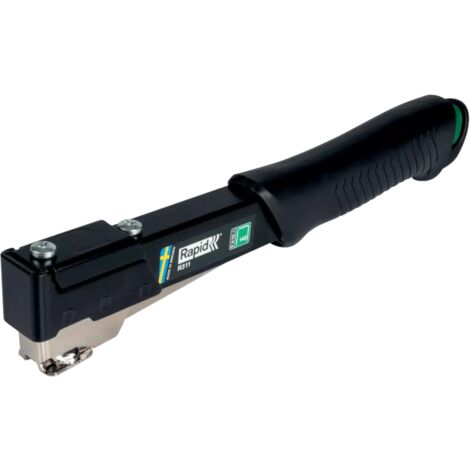 RAPID - R11 - Édition Spéciale Noir - Marteau agrafeur - Utilisation avec n°140/6-10mm, pose d'isolation, moquette, étiquette, etc - Boîte - (5001609)