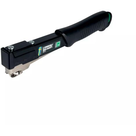RAPID - R311 - Édition Spéciale Noir - Marteau agrafeur - Utilisation avec Agrafes n°140/6-12mm, pour fixation et isolation, isolants, bâches plastique, pose étiquettes - Boîte - (5001608)