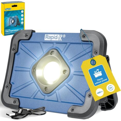 RAPID - The Portable - Lampe portative, rechargeable (3 heures) 1000 Lumens - IP65 - Emballage carton FSC - (5001731)
