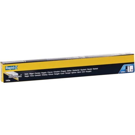 RAPID - Clous Acier Galvanisé - n°32/32mm - Boîte carton 1000, idéal pour la menuiserie, les panneaux de bois, les plinthes et les meubles légers - (40104405)