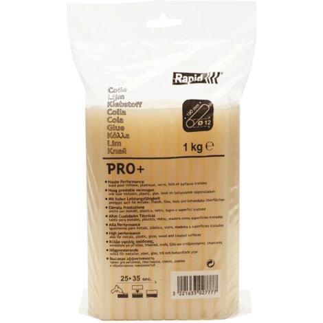 RAPID - Colle PRO + Ø12mm - Haute teneur résine - 1kg Spécialisée Jaune - Sachet - (40302777)