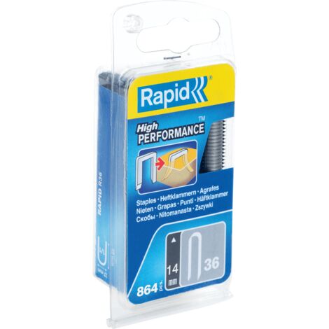 RAPID - Agrafes câbles, diamètre jusqu'à Ø6mm, n°36/14 mm - Blister 864 - Fixation des câbles basse tension 50V - (40109627) (1/5)