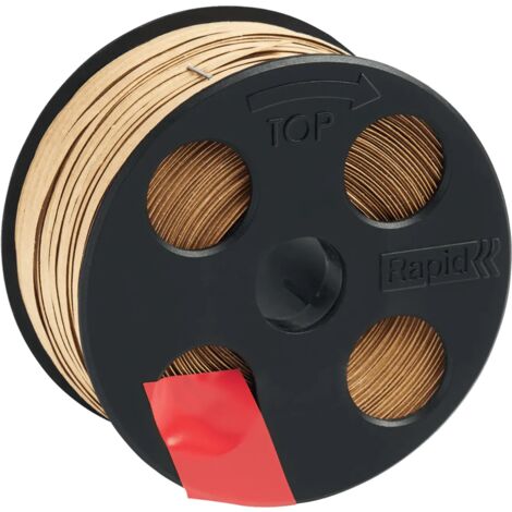 RAPID - Lien PAPIER armé - Bobine 100m - Attache branches et plants, compatible Rapid BHX50 - Boîte de 12pcs - (5001599)