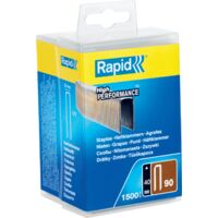 RAPID - Agrafes à couronnes étroites n°90/40mm - Boîte polypro 1500 - Fixation de panneaux de bois épais - (5000127)