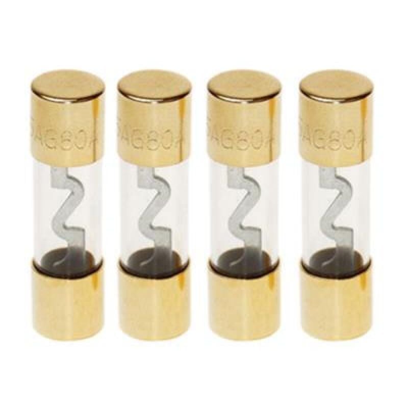 4 Fusibles AGU verre dore 60A