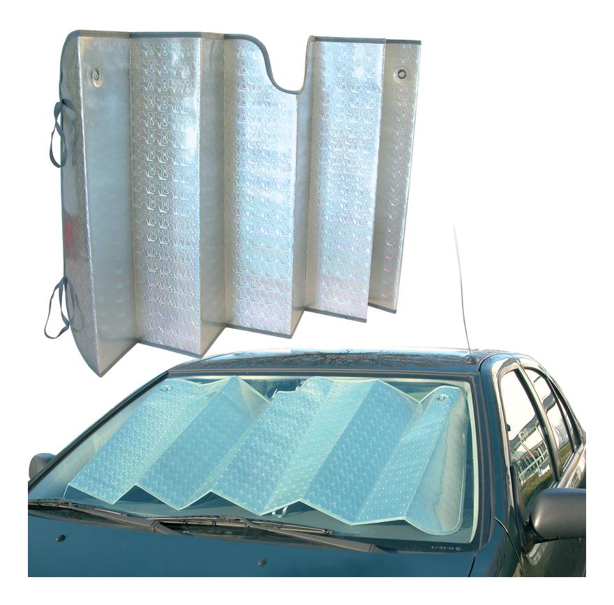 Protection de pare-brise en aluminium 70 x 200 cm - soleil et gel
