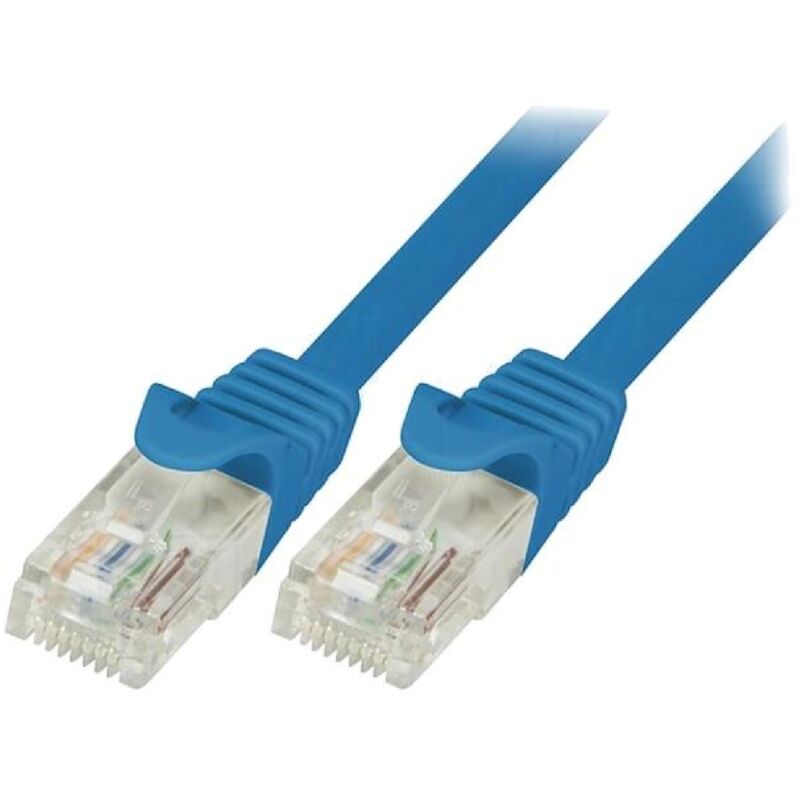 Cable reseau RJ45 male U-UTP Cat.5e bleu- 3m
