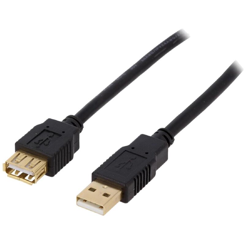 Câble USB 2.0 Data 3 Mètres - 2 Embouts Type A Mâle, Marque ERARD, Neuf
