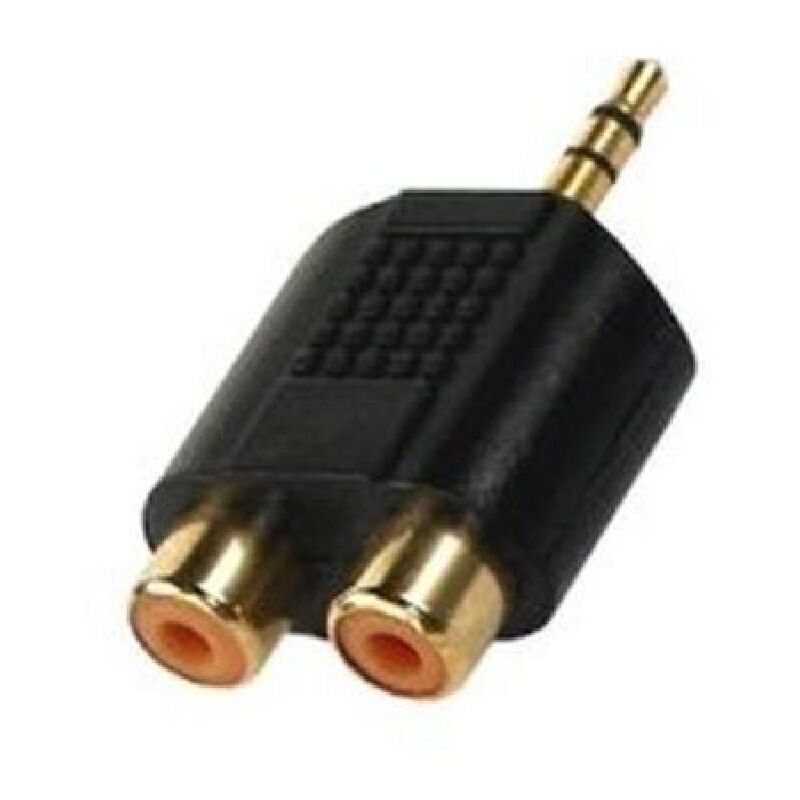NEDIS Adaptateur Audio Mono 6,35 mm Mâle - RCA Femelle 10 pièces Noir