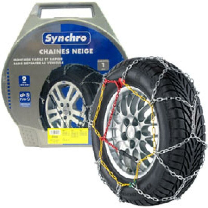 Chaines neige 9mm compatible avec pneu 14-15POUCES - SYNCHRO 55