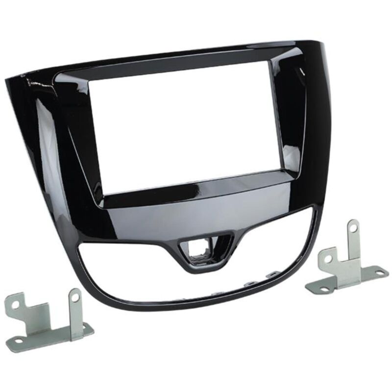 Kit support Autoradio compatible avec Opel Karl 17-19 - Noir brillant