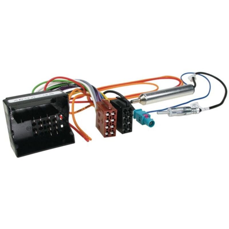 Faisceau ISO autoradio compatible avec Citroen Peugeot avec adaptateur antenne DIN