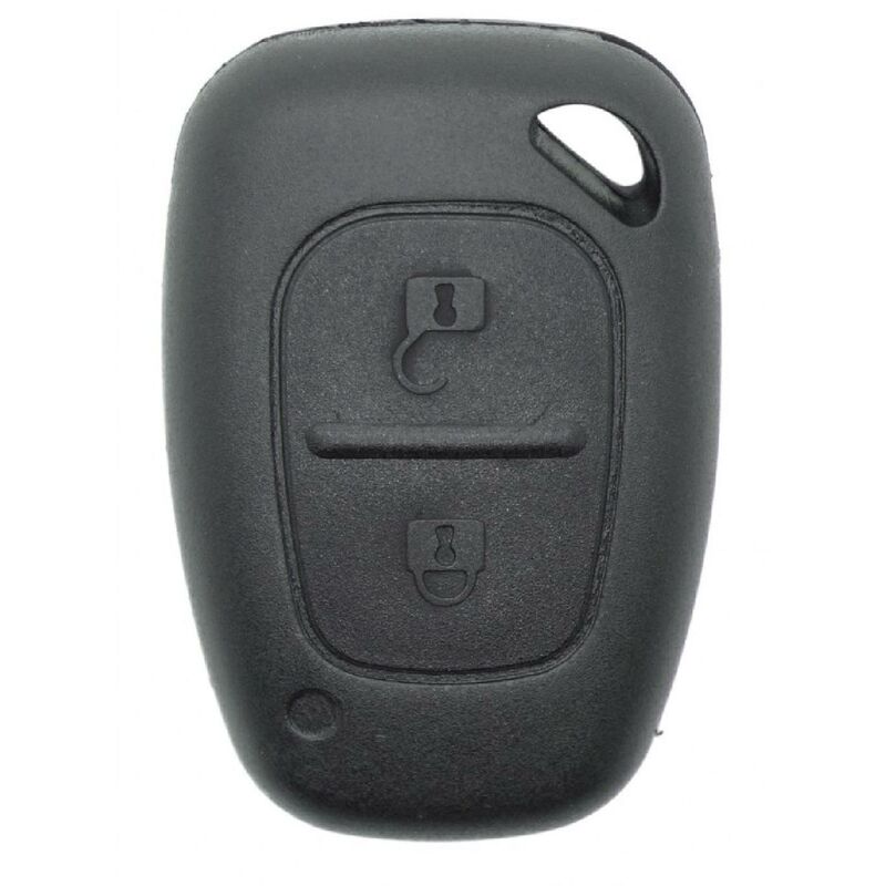 Coque de Porte-Clé Clip Clé Télécommande à 2 Bouton Remplacement Compatible  avec Renault Trafic Vivaro Master Kang Voiture