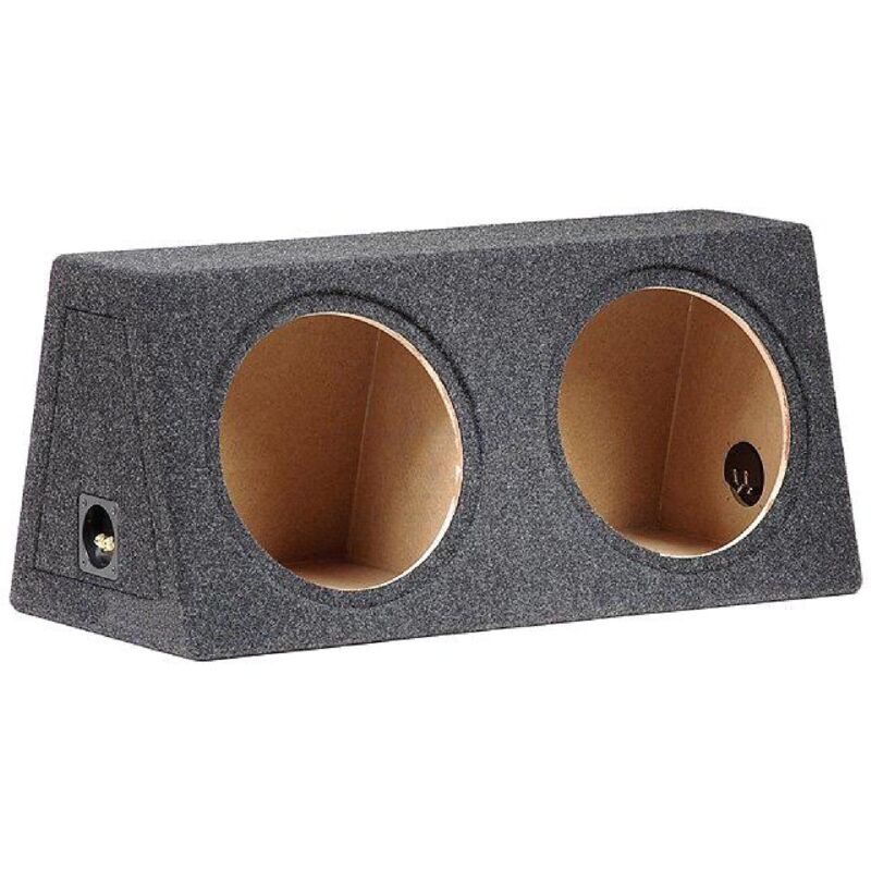 Caisson double pour subwoofer 10′′ - fermé