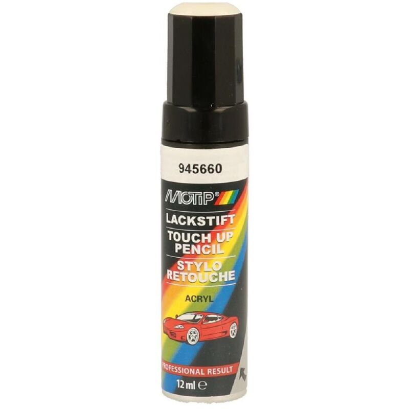 Pinceau Retouche 945660 Blanc Brillant Motip Touch Up 12 Ml
