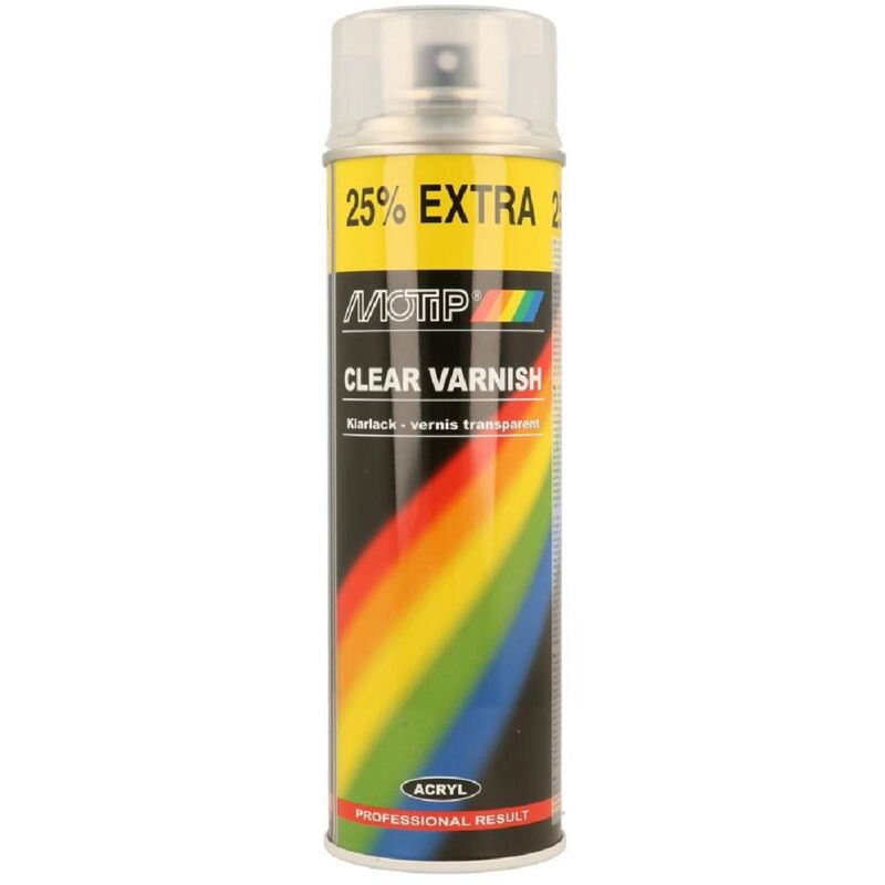 Vernis Transparent Brillant Motip 4000 Series 500 Ml Aerosol