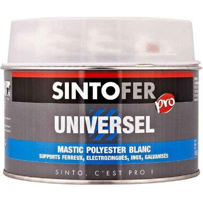 Répar' métal Standard Sintofer - Boîte 500 ml de Mastic polyester